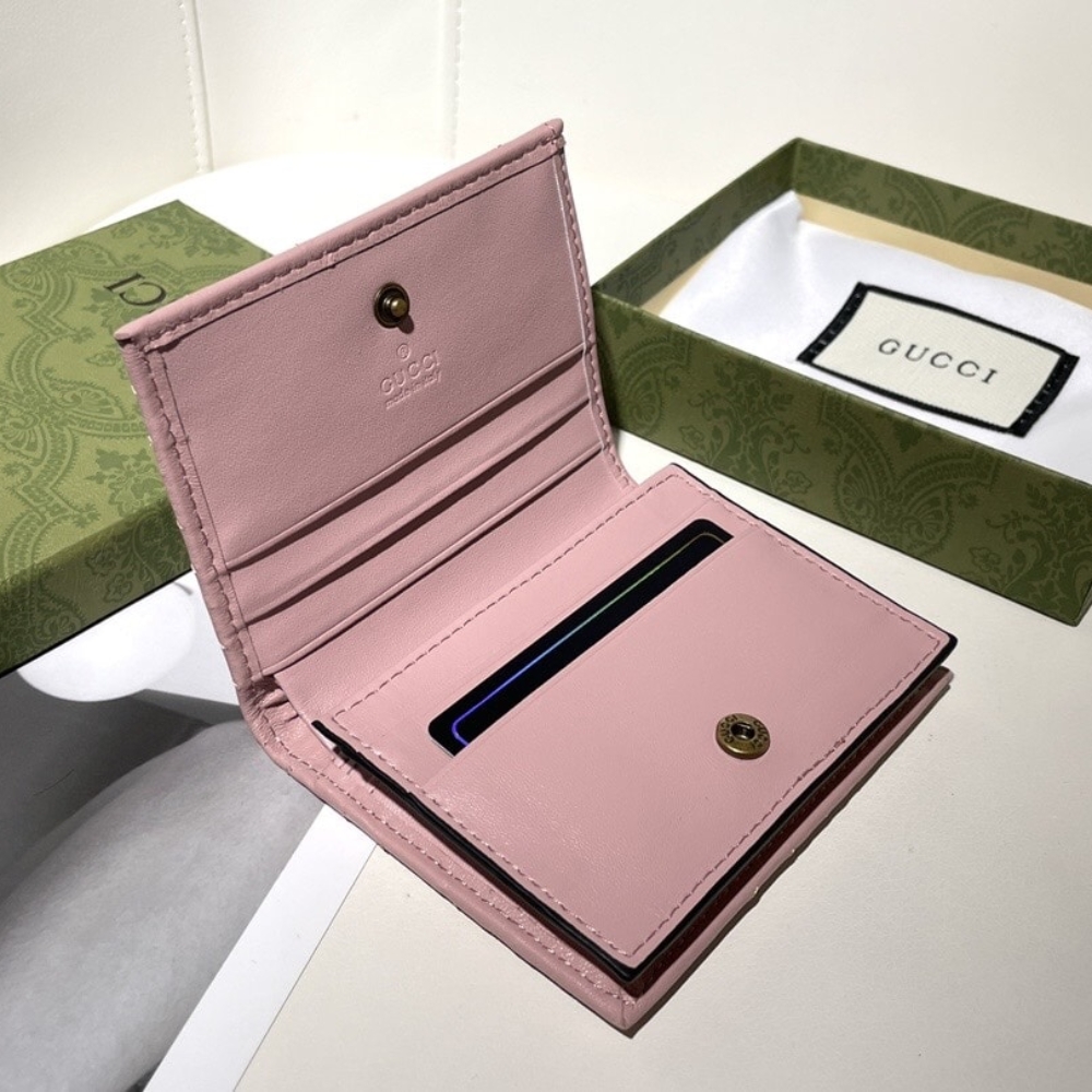 GUCCI GG MARMONT CARD CASE WALLET PINK 11CM 466492 DTD1T 6433 - Image 8