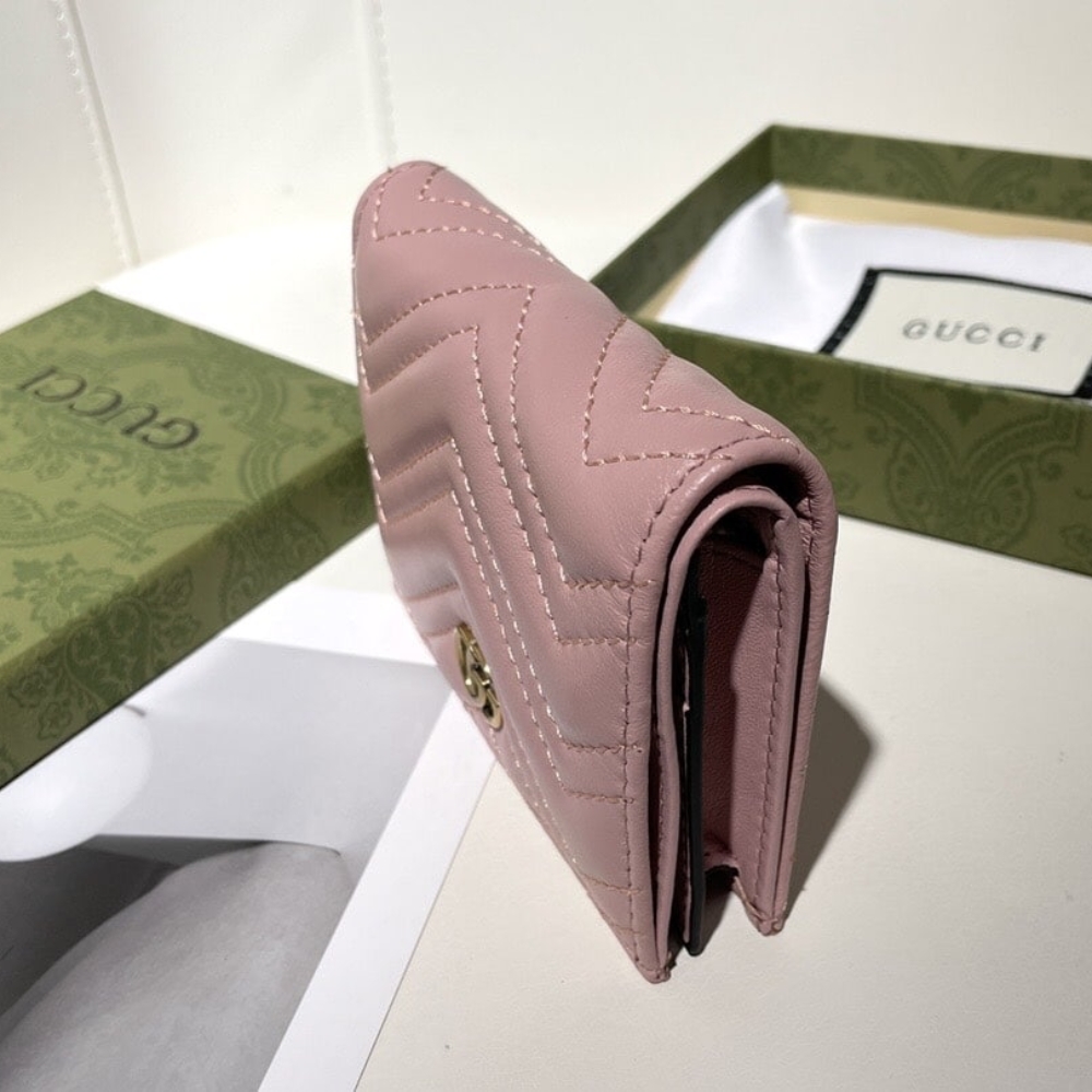 GUCCI GG MARMONT CARD CASE WALLET PINK 11CM 466492 DTD1T 6433 - Image 9