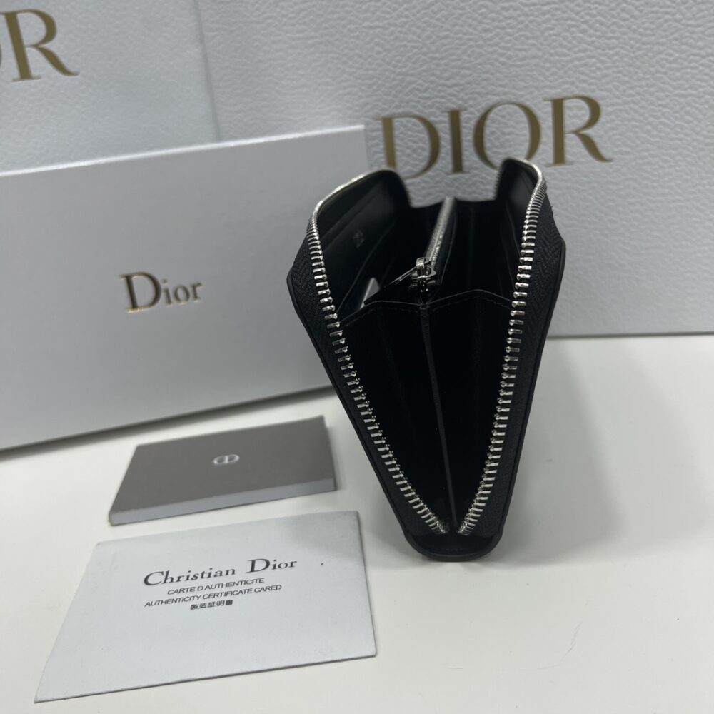 Alternative view of DIOR ZIPPED LONG WALLET BLACK CD DIAMOND CANVAS 19.5CM 2ESBC252DCO H43E