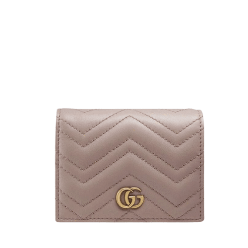 GUCCI MARMONT CARD CASE WALLET 11CM PINK 466492 DTD1T 6433