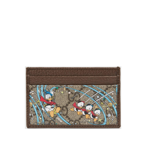 GUCCI X DISNEY DONALD DUCK WALLET BROWN 10CM