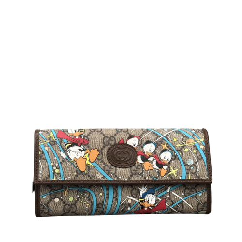 GUCCI X DISNEY DONALD DUCK LONG WALLET 19CM