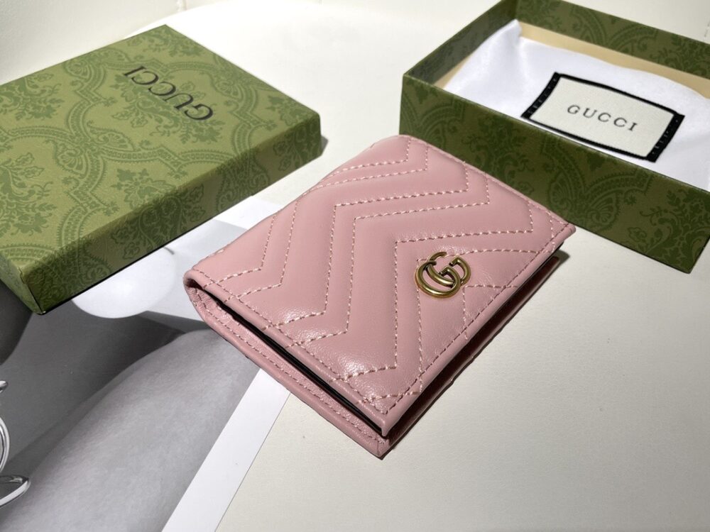 GUCCI MARMONT CARD CASE WALLET 11CM PINK 466492 DTD1T 6433 - Image 10