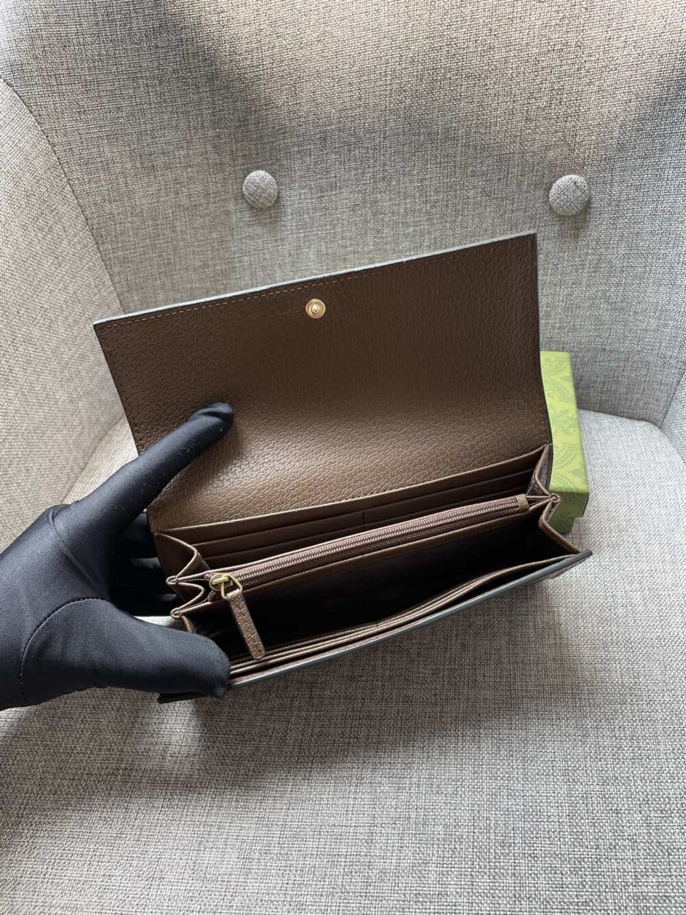 GUCCI OPHIDIA UKMDG WALLET BEIGE 19CM 523153 UKMDG 2570 - Image 3