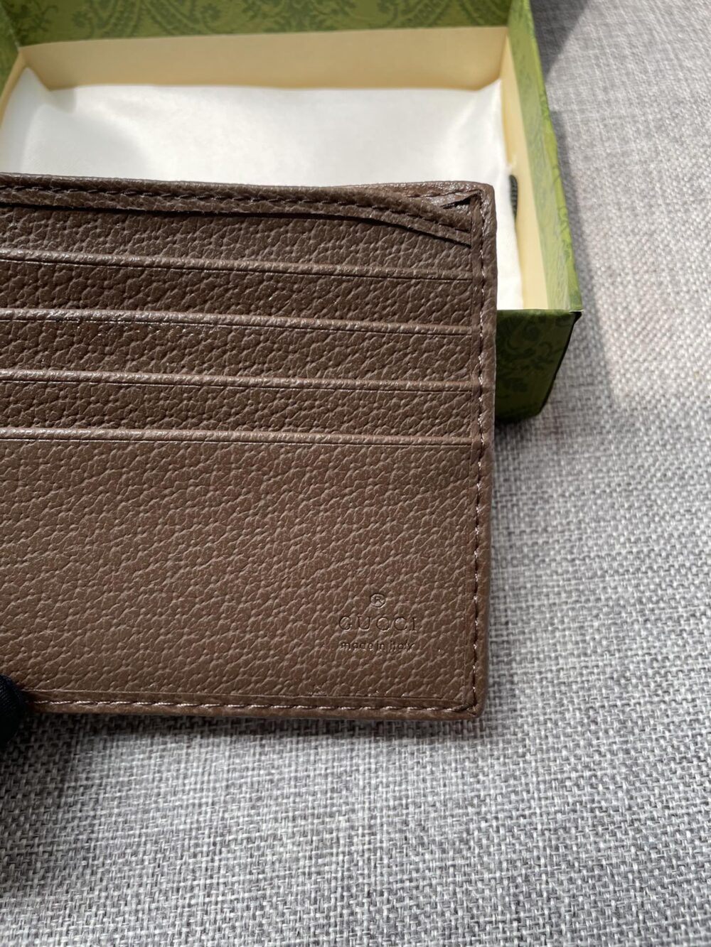 GUCCI JUMBO GG WALLET CAMEL AND EBONY CANVAS 11CM 699308 - Image 3