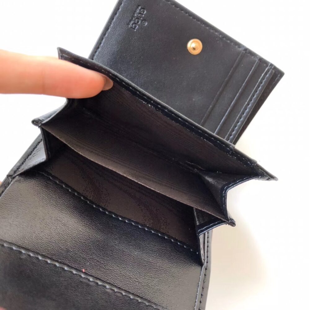 GUCCI PADLOCK WALLET BLACK 11.5CM 455658 - Image 4