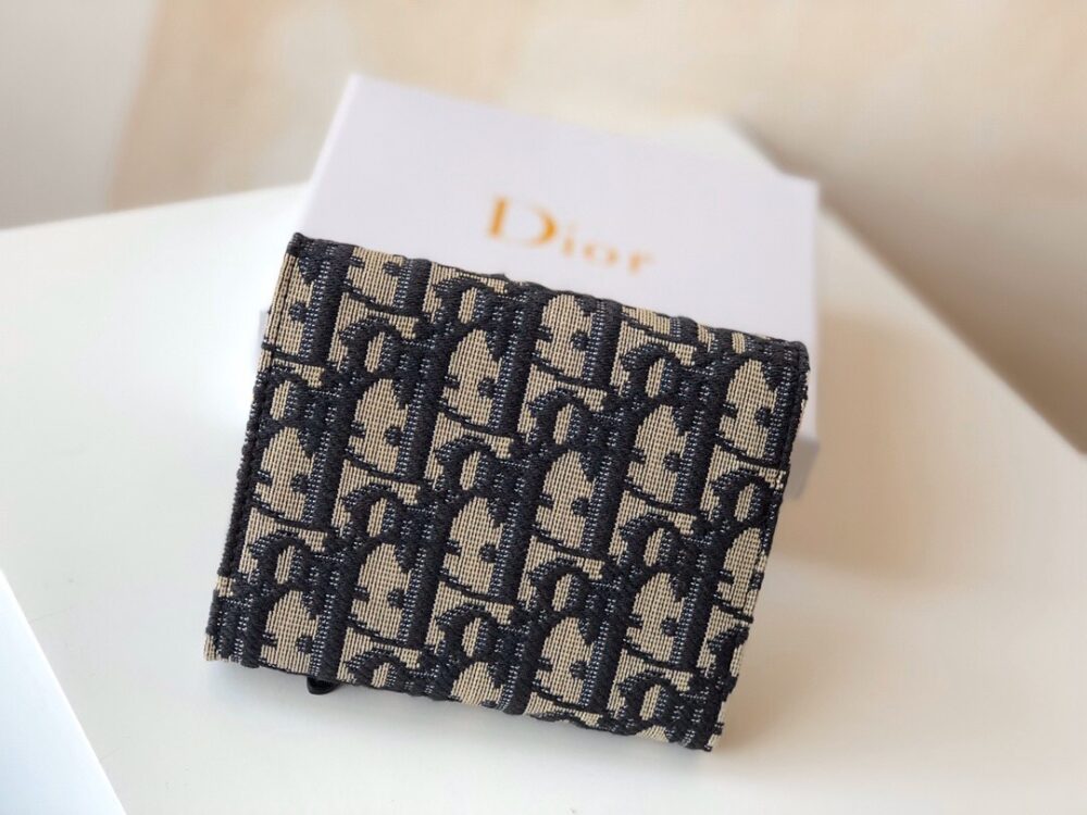 Alternative view of DIOR SADDLE NANO POUCH BLUE AND BEIGE DIOR OBLIQUE JACQUARD 11CM S5654CTZQ