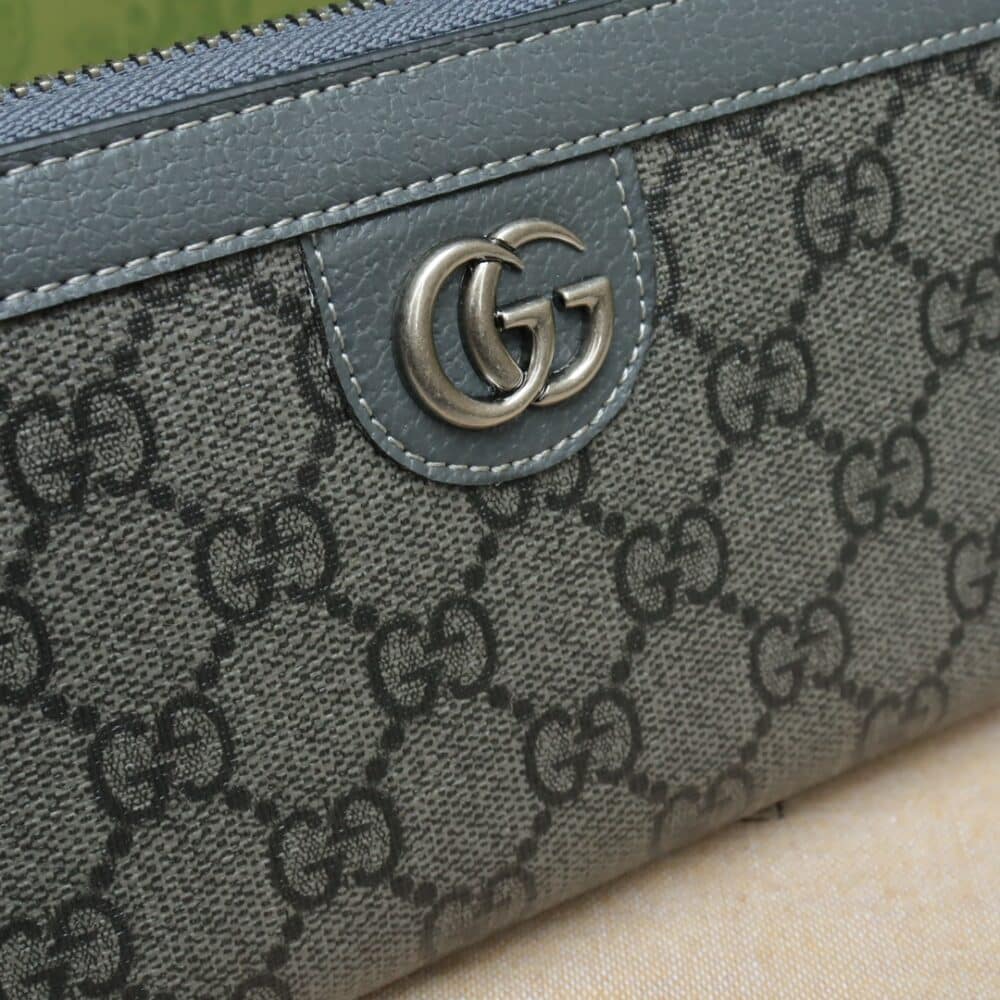 GUCCI OPHIDIA GG CARD CASE HOLDER GRAY 19CM ‎734943 UULBN 1244 - Image 5