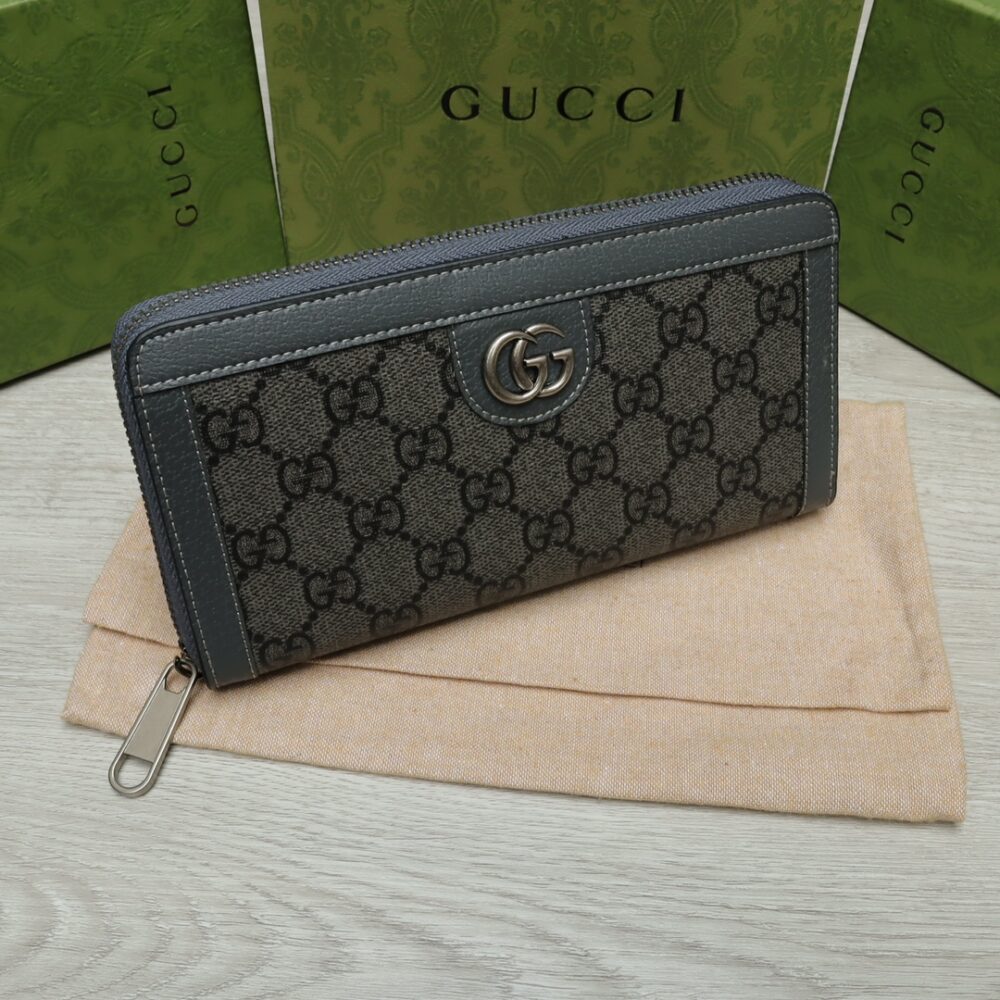 GUCCI OPHIDIA GG CARD CASE HOLDER GRAY 19CM ‎734943 UULBN 1244 - Image 6
