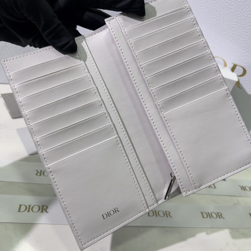 Alternative view of DIOR VERTICAL LONG WALLET GREY CD DIAMOND CANVAS 2ESBC002DCO H42E