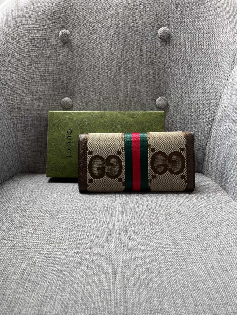 GUCCI OPHIDIA UKMDG WALLET BEIGE 19CM 523153 UKMDG 2570 - Image 8
