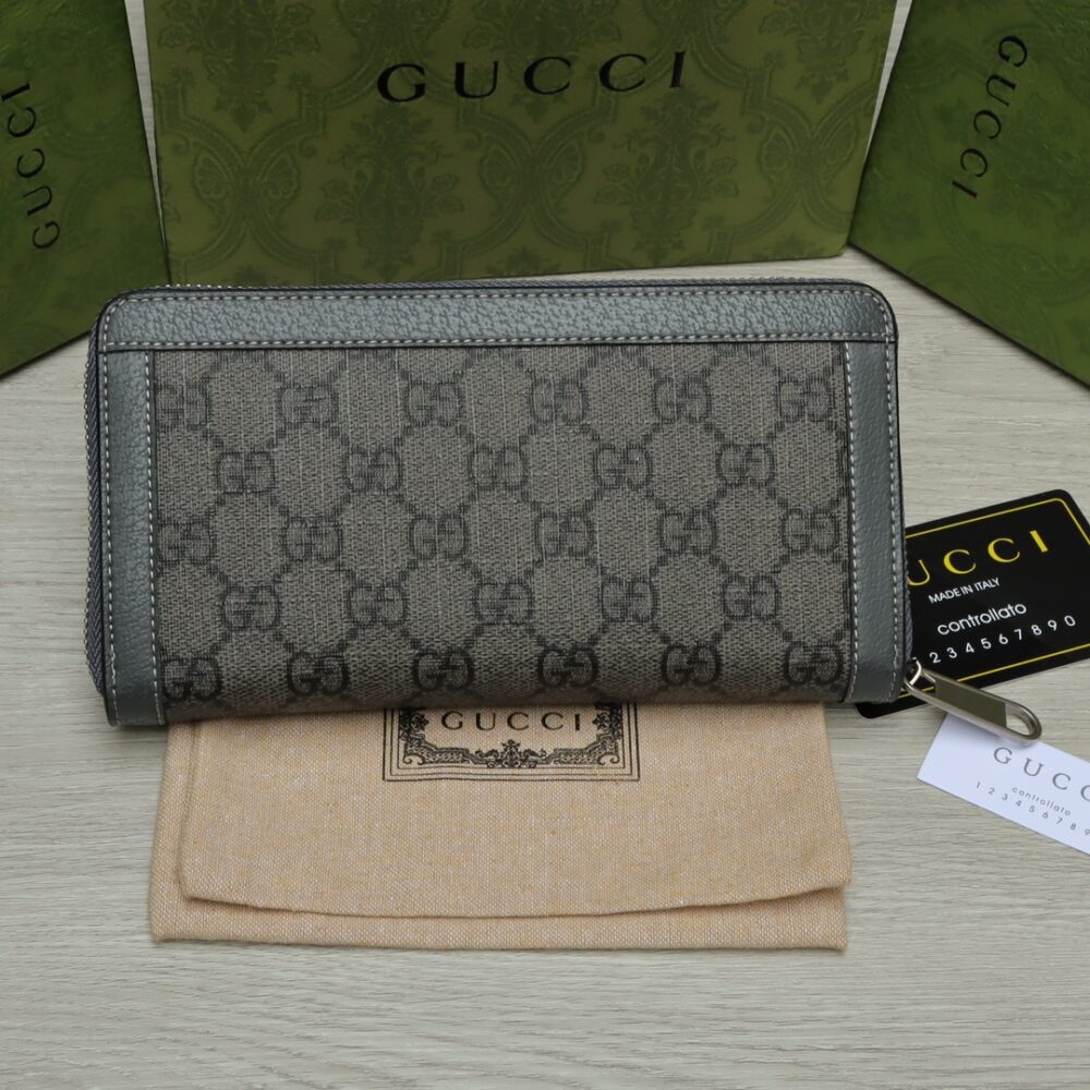 GUCCI OPHIDIA GG CARD CASE HOLDER GRAY 19CM ‎734943 UULBN 1244 - Image 7