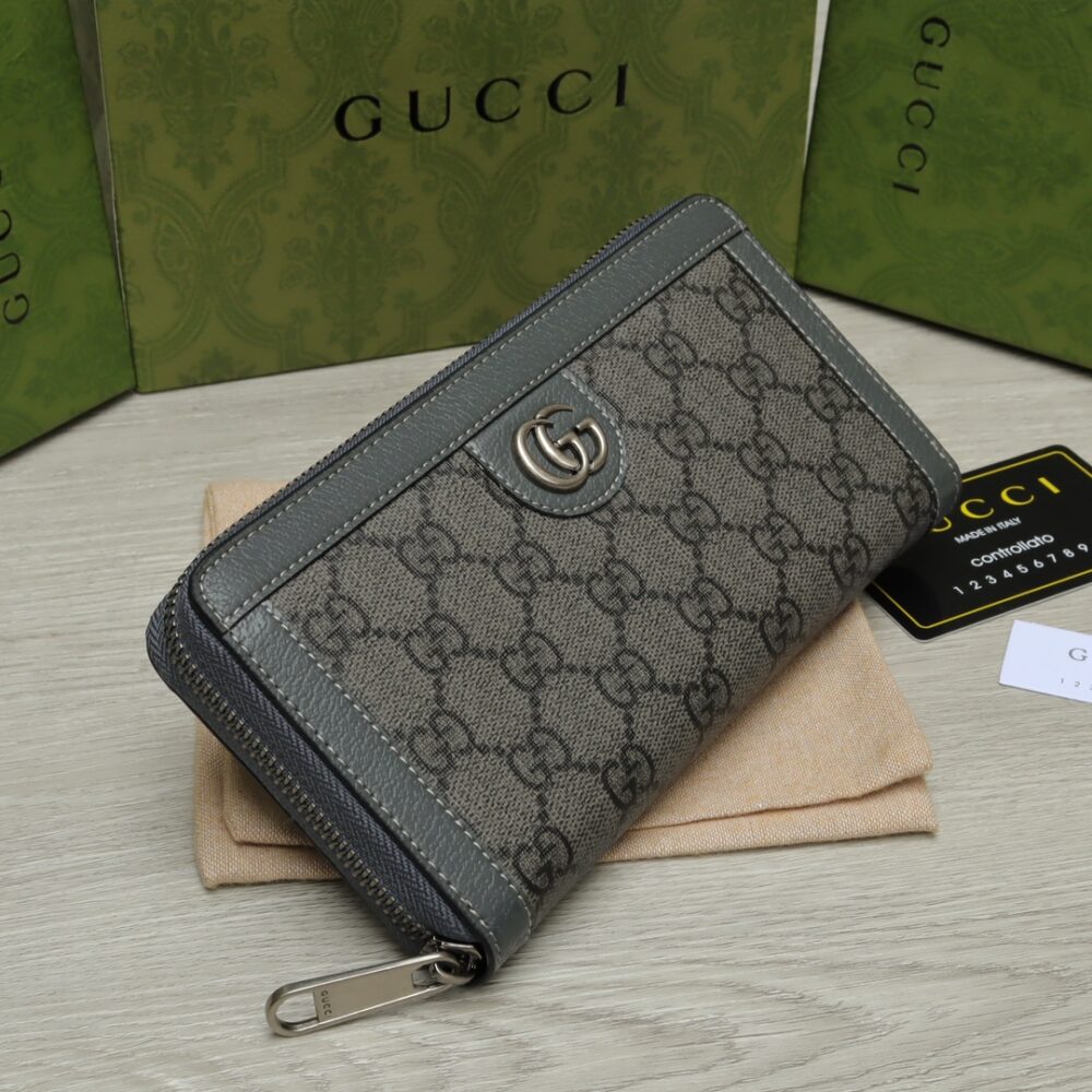 GUCCI OPHIDIA GG CARD CASE HOLDER GRAY 19CM ‎734943 UULBN 1244 - Image 8