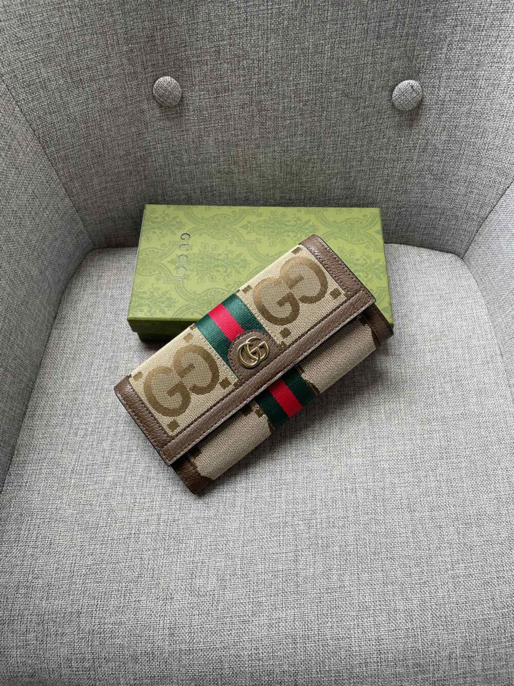 GUCCI OPHIDIA UKMDG WALLET BEIGE 19CM 523153 UKMDG 2570 - Image 11