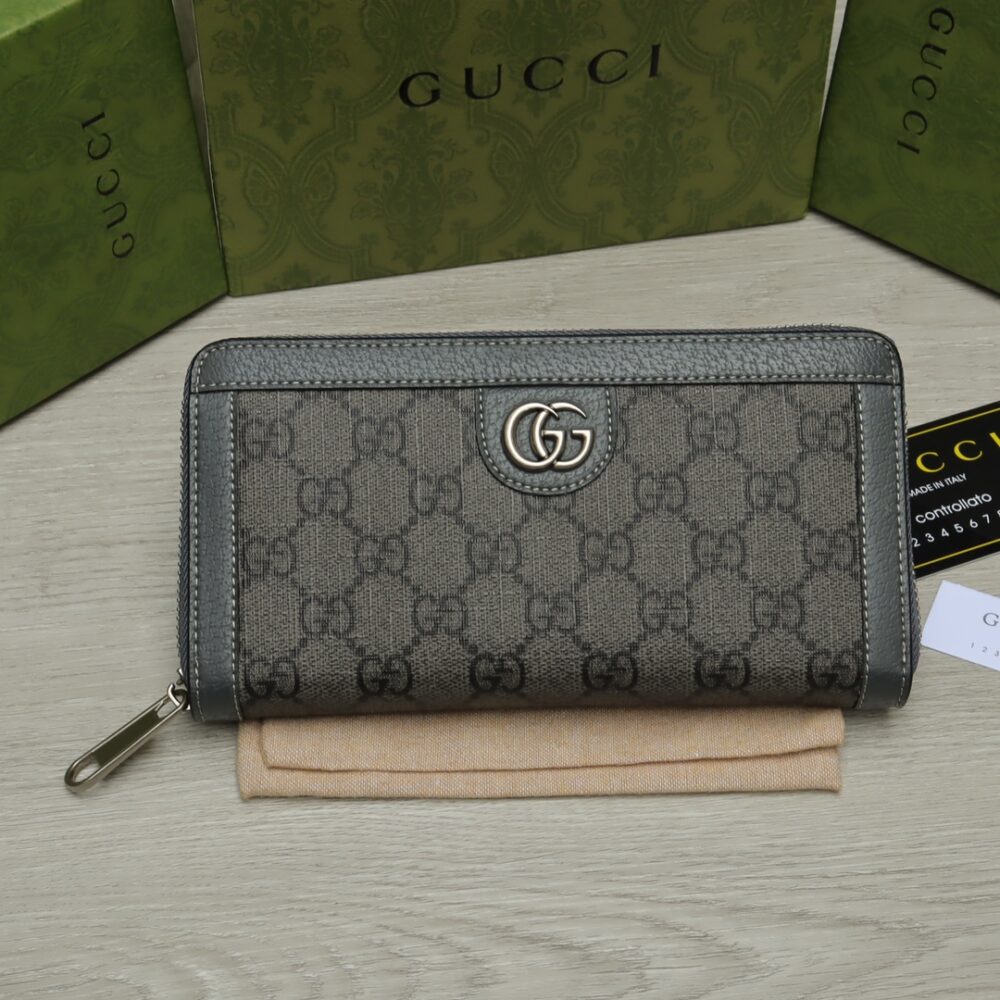 GUCCI OPHIDIA GG CARD CASE HOLDER GRAY 19CM ‎734943 UULBN 1244 - Image 9