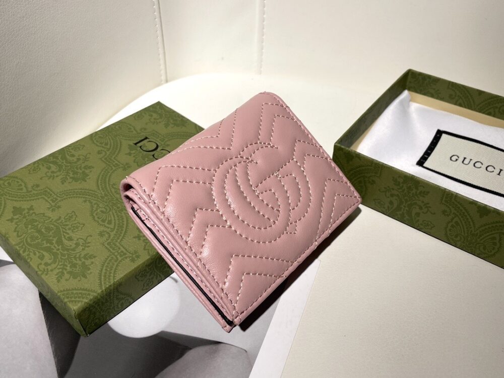 GUCCI MARMONT CARD CASE WALLET 11CM PINK 466492 DTD1T 6433 - Image 9