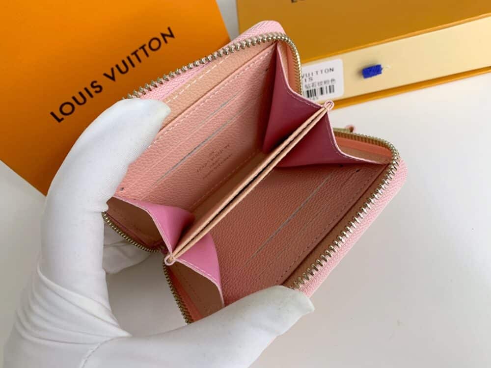 LOUIS VUITTON ZIPPY COIN PURSE MONOGRAM EMPREINTE LIGHT PINK 11CM M60067 - Image 6