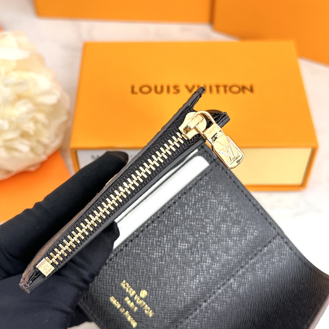 LOUIS VUITTON MONOGRAM ZOÉ WALLET PINK 9.5CM M80725 - Image 3