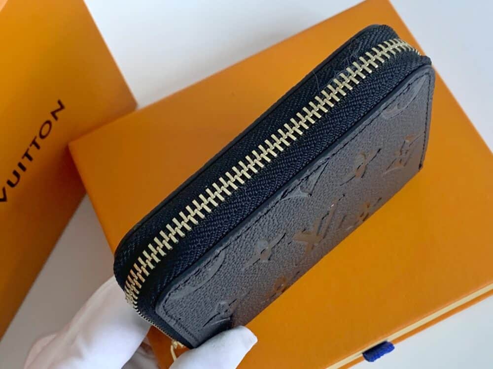 LOUIS VUITTON ZIPPY COIN PURSE MONOGRAM EMPREINTE BLACK 11CM M60067 - Image 3