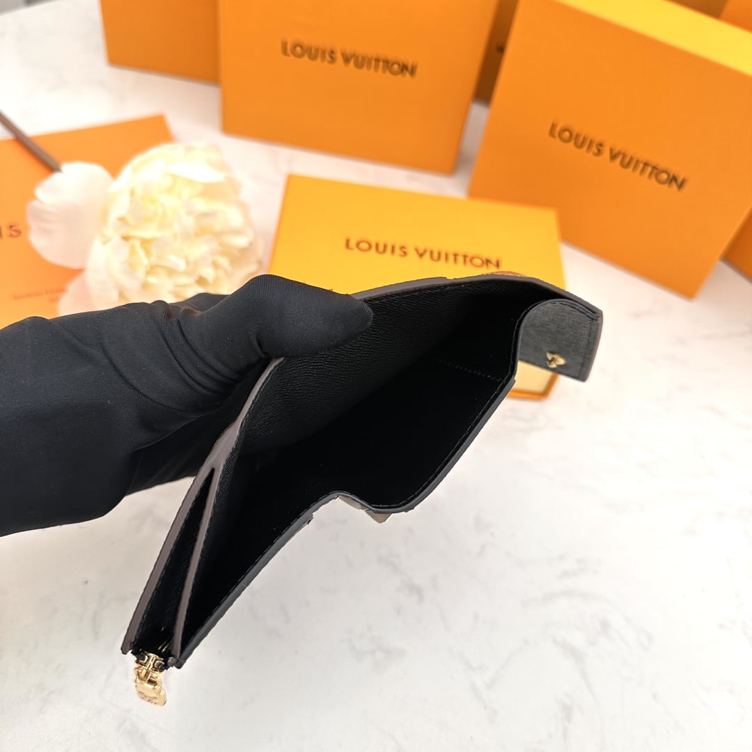 LOUIS VUITTON MONOGRAM ZOÉ WALLET PINK 9.5CM M80725 - Image 4