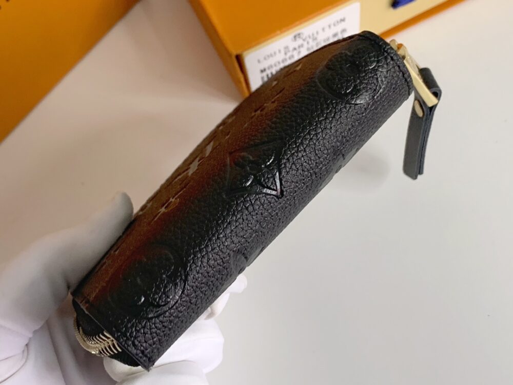 LOUIS VUITTON ZIPPY COIN PURSE MONOGRAM EMPREINTE BLACK 11CM M60067 - Image 4
