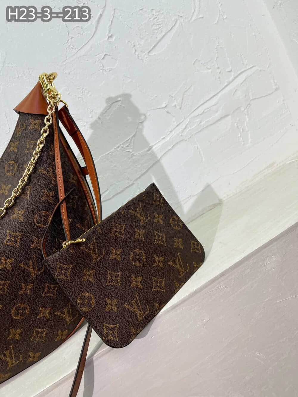 LOUIS VUITTON LOOP HOBO MONOGRAM CANVAS BROWN 40CM M46311 - Image 5