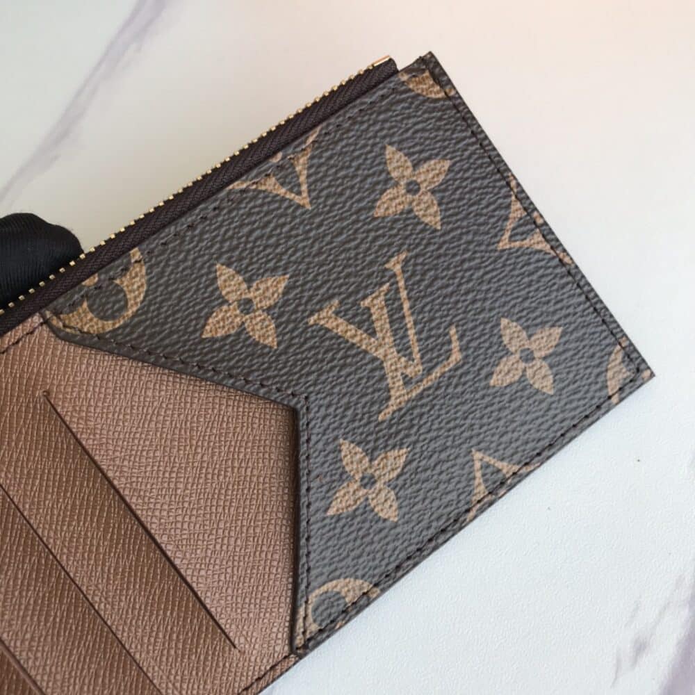 LOUIS VUITTON COIN CARD HOLDER TAIGARAMA 14.5CM BROWN M30271 - Image 6