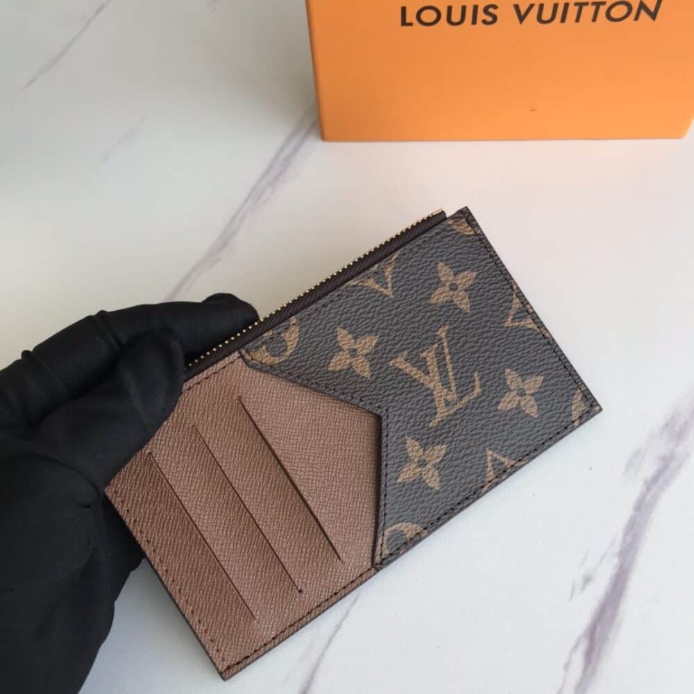 LOUIS VUITTON COIN CARD HOLDER TAIGARAMA 14.5CM BROWN M30271 - Image 7