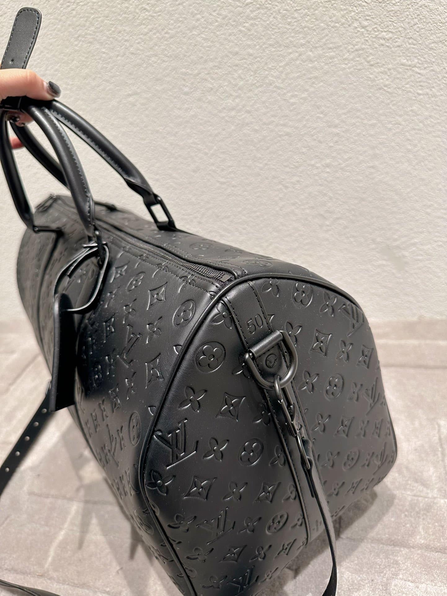 LOUIS VUITTON KEEPALL BANDOULIÈRE 50 BLACK M44810 - Image 6