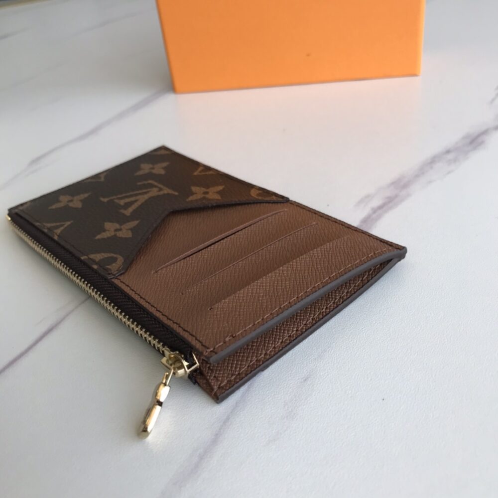 LOUIS VUITTON COIN CARD HOLDER TAIGARAMA 14.5CM BROWN M30271 - Image 8