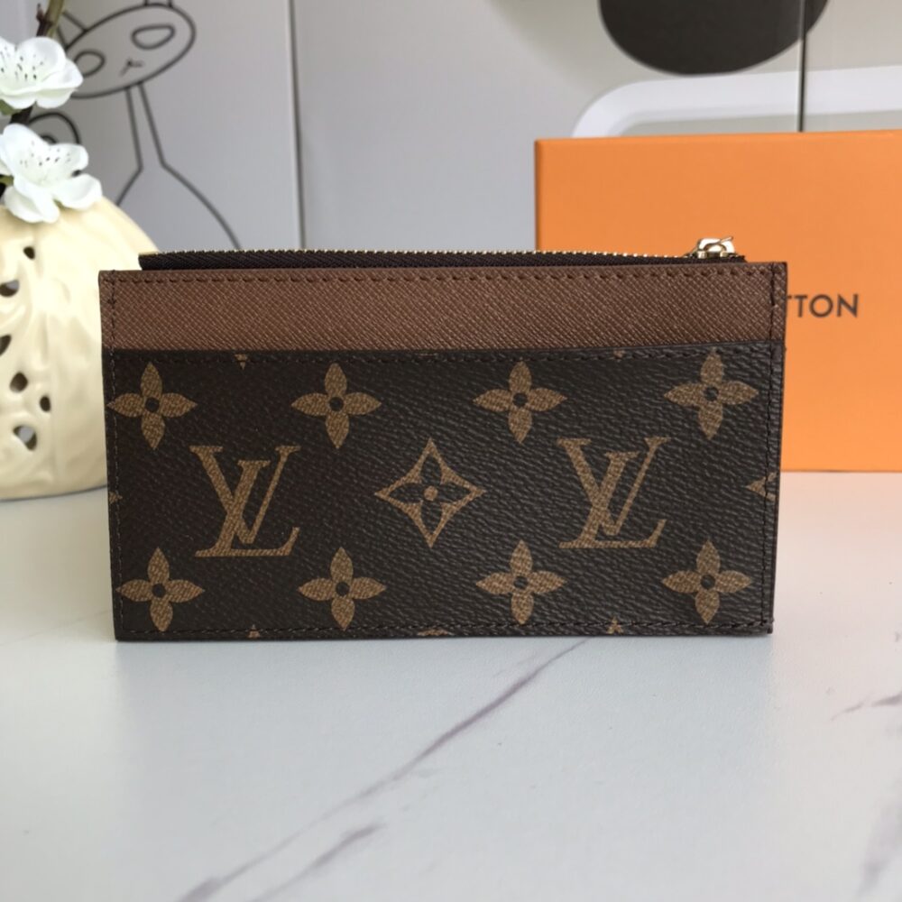 LOUIS VUITTON COIN CARD HOLDER TAIGARAMA 14.5CM BROWN M30271 - Image 9