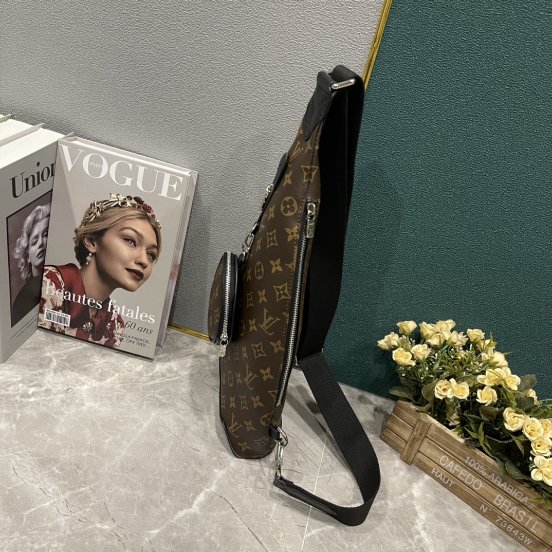 LOUIS VUITTON DUO SLING BAG BROWN 42CM M30936 - Image 9