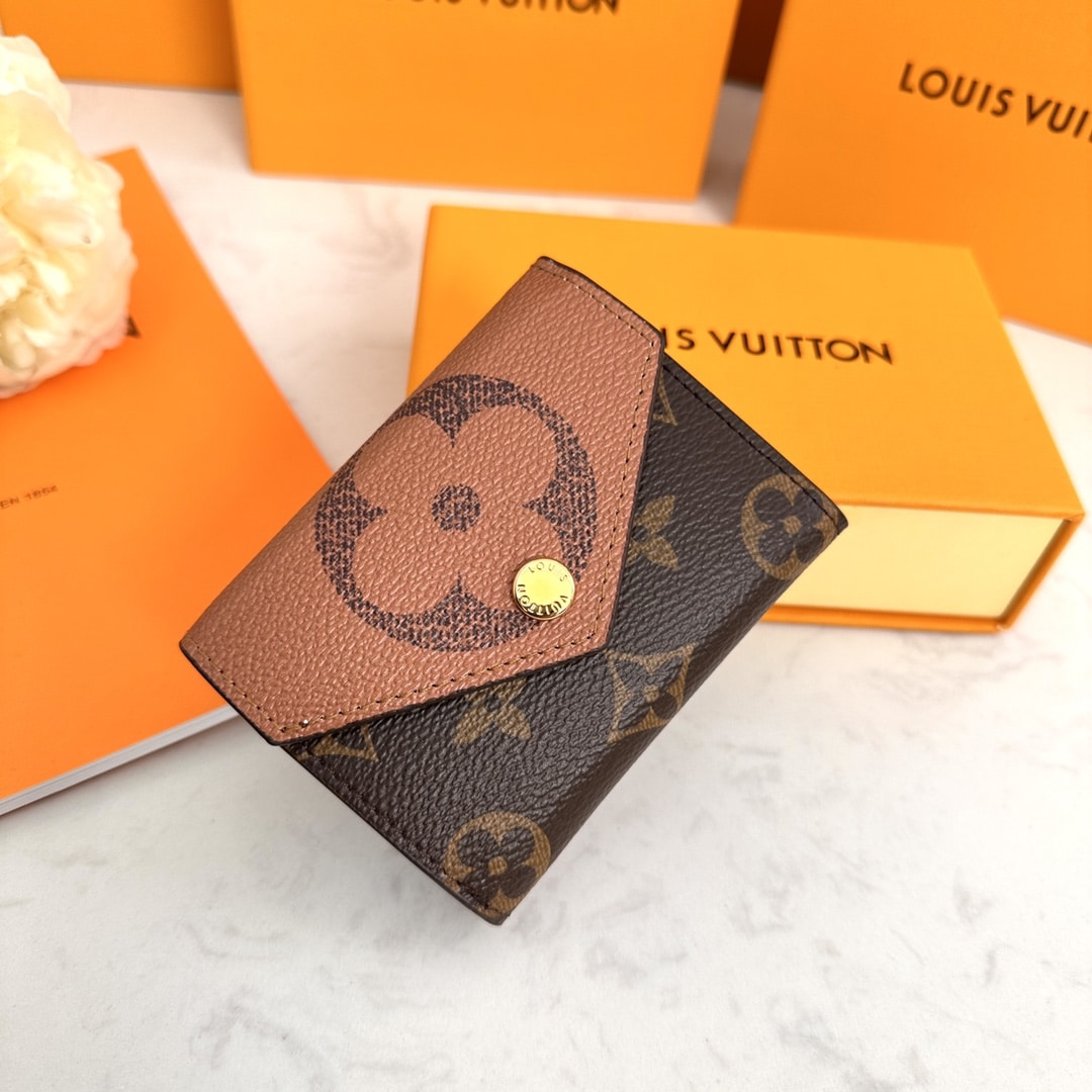 LOUIS VUITTON MONOGRAM ZOÉ WALLET PINK 9.5CM M80725 - Image 9