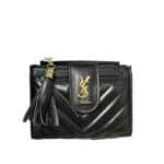 Saint Laurent Half Fold Wallet Card Holder Black 12Cm