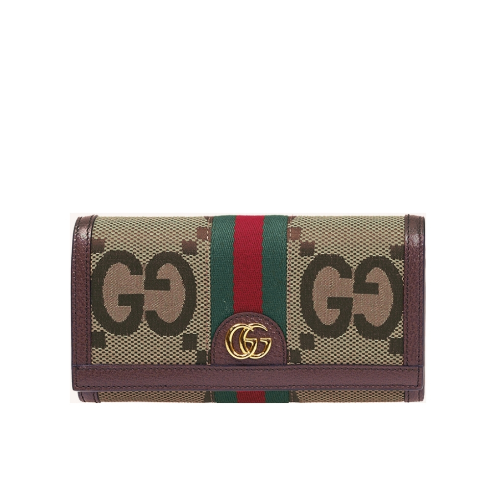 GUCCI OPHIDIA WALLET BEIGE 19CM 523153 UKMDG 2570