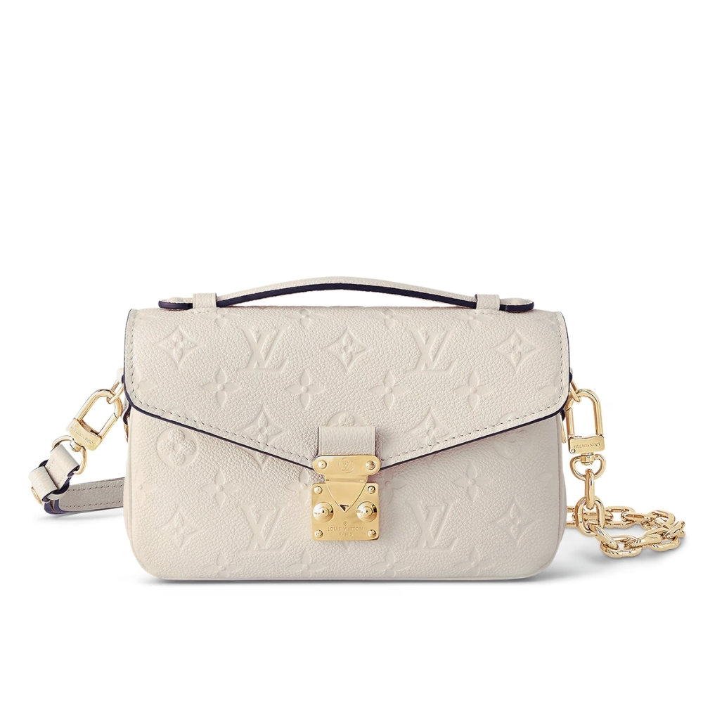 LOUIS VUITTON POCHETTE MÉTIS EAST WEST CREME BEIGE 21CM M22942