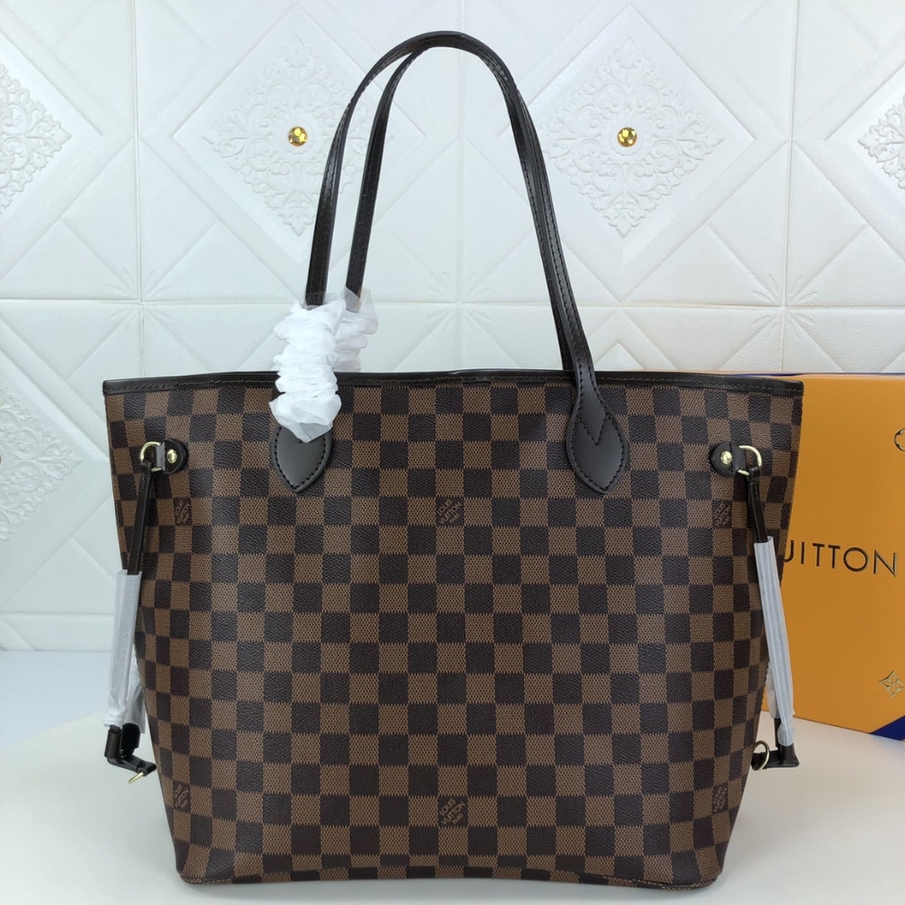Alternative view of LOUIS VUITTON NEVERFULL GM DAMIER EBENE LIGHT PINK 39CM N41357