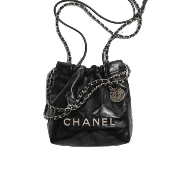 CHANEL 22 HANDBAG BLACK 22CM