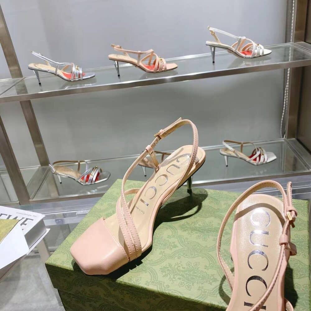 GUCCI ROSE GOLD MID HEEL - Image 9