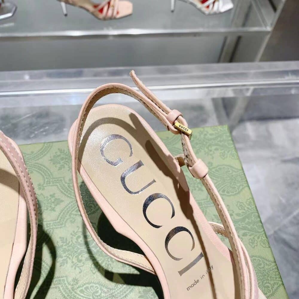 GUCCI ROSE GOLD MID HEEL - Image 8