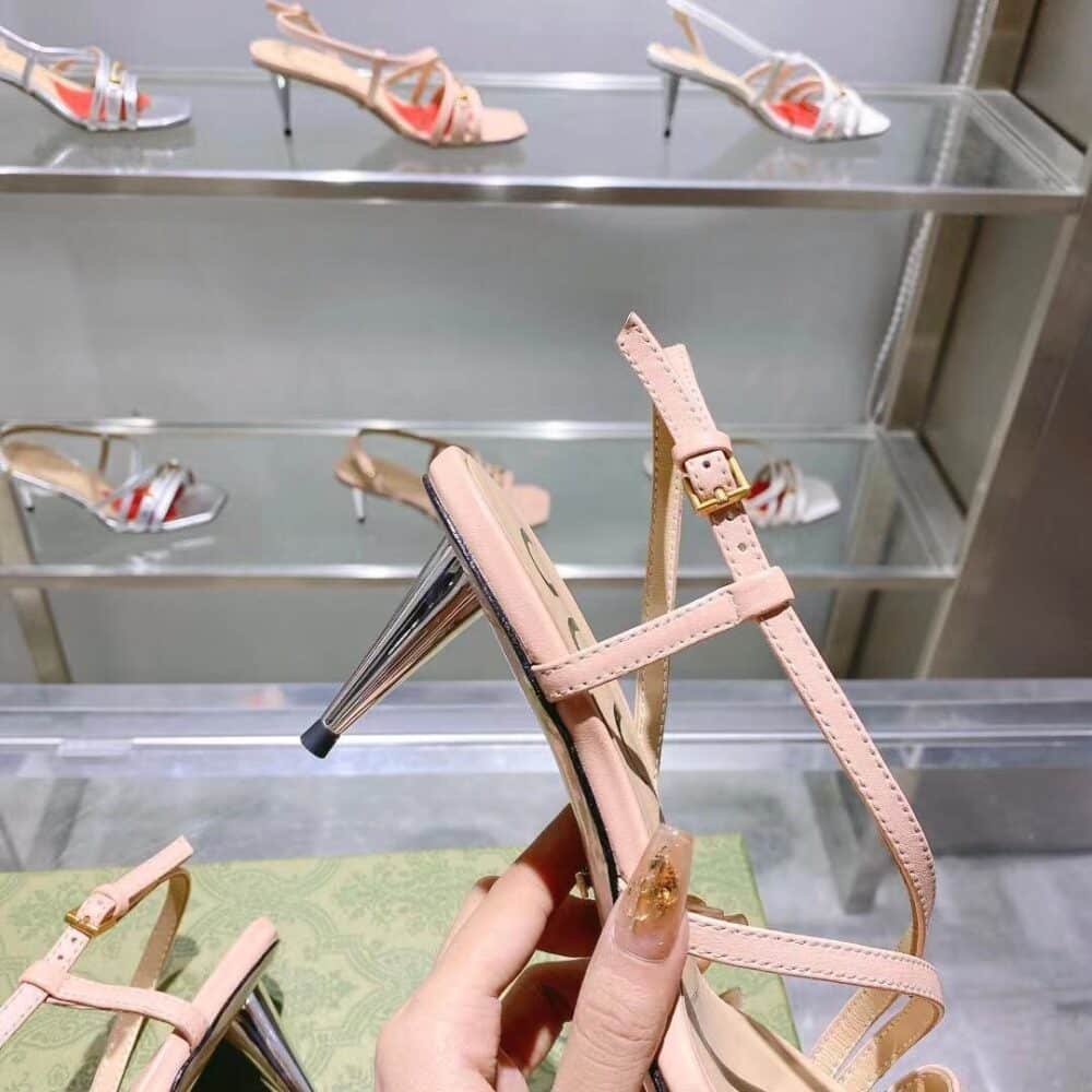 GUCCI ROSE GOLD MID HEEL - Image 7
