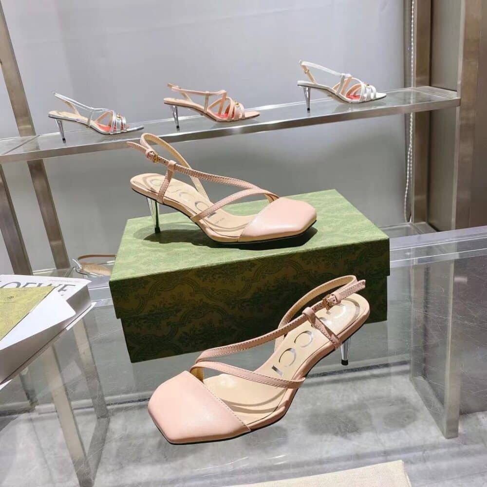 GUCCI ROSE GOLD MID HEEL - Image 5