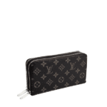 Louis Vuitton Long Double Zipper Wallet Monogram Black 19Cm