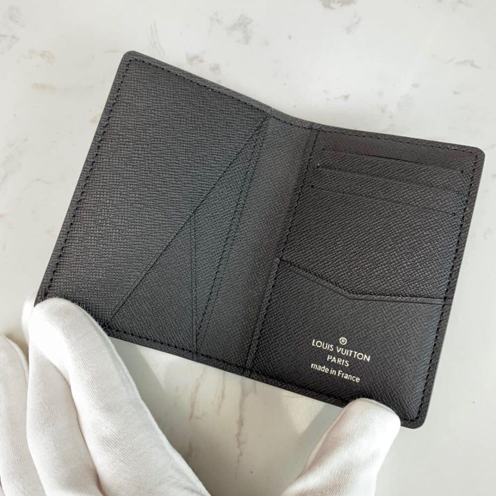 LOUIS VUITTON POCKET ORGANIZER DAMIER GRAPHITE CANVAS 11CM N63143 - Image 10
