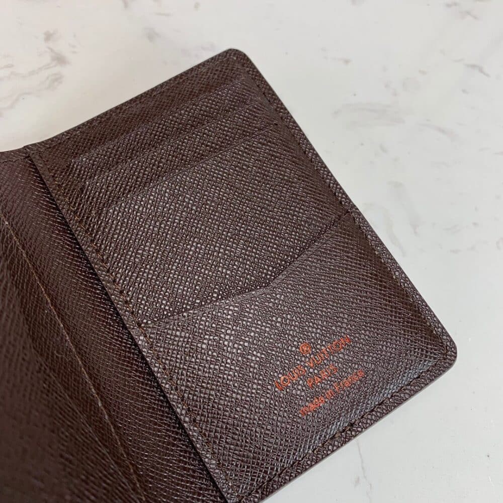 LOUIS VUITTON POCKET ORGANIZER DAMIER BROWN CANVAS 11CM N63143 - Image 6