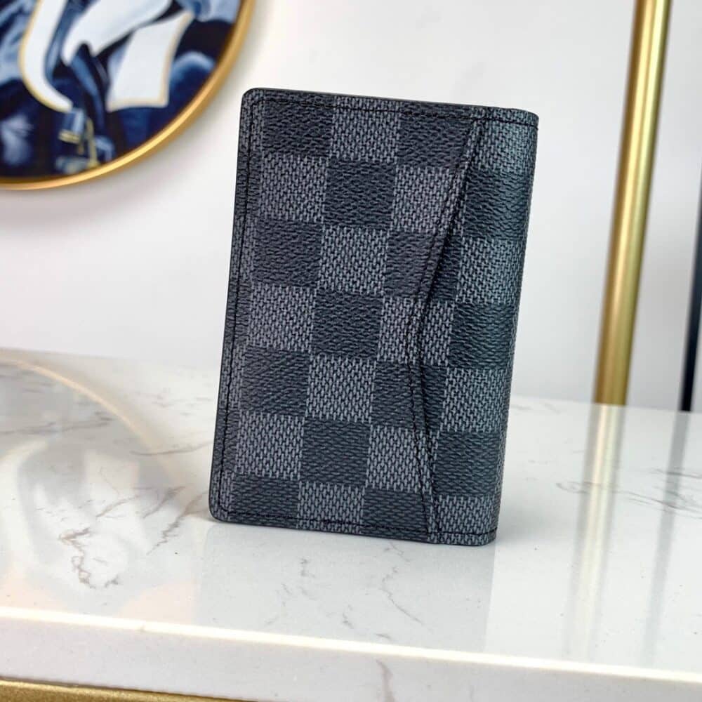 LOUIS VUITTON POCKET ORGANIZER DAMIER GRAPHITE CANVAS 11CM N63143 - Image 3