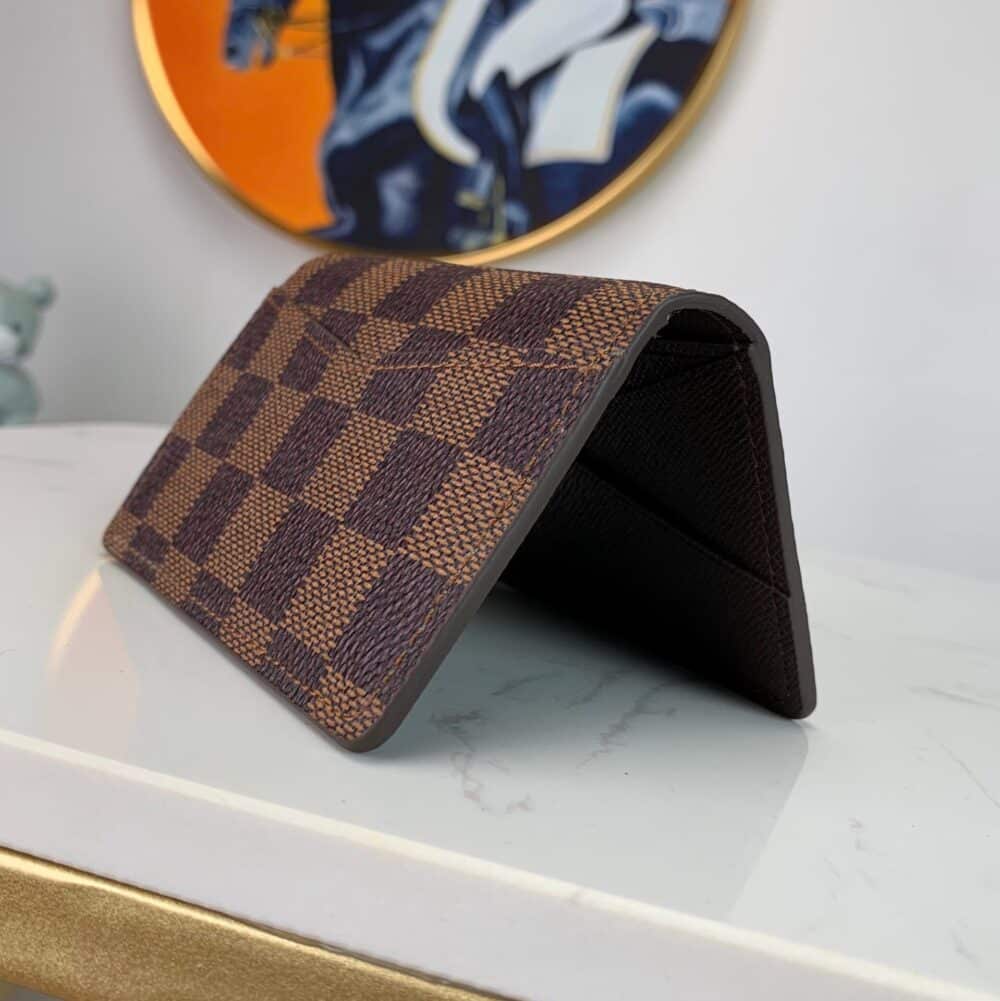 LOUIS VUITTON POCKET ORGANIZER DAMIER BROWN CANVAS 11CM N63143 - Image 7
