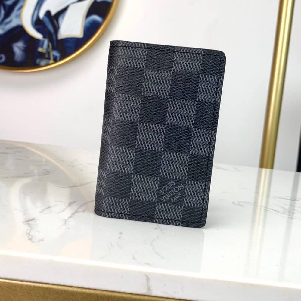 LOUIS VUITTON POCKET ORGANIZER DAMIER GRAPHITE CANVAS 11CM N63143 - Image 4