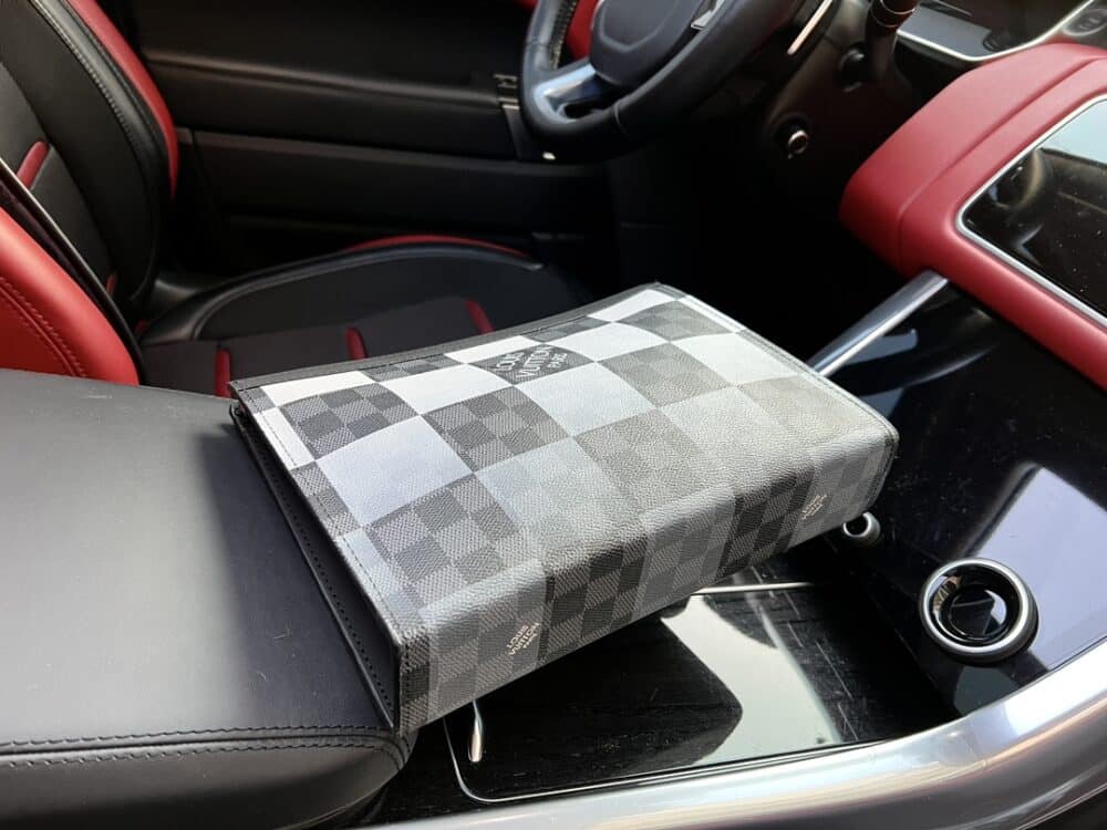 LOUIS VUITTON DISCOVERY POCHETTE DAMIER GRAPHITE WHITE CLUTCH 27CM N60412 - Image 3