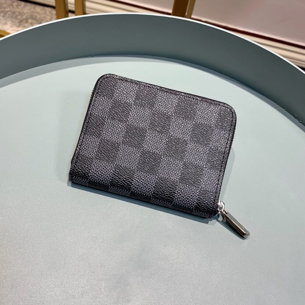 LOUIS VUITTON ZIPPY COIN PURSE DAMIER GRAPHITE WALLET 11CM N63070 - Image 3